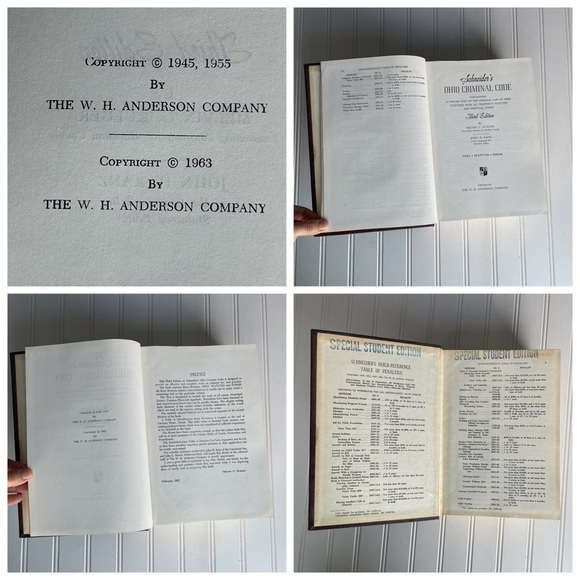 Ohio Criminal Code Book Schneider’s third edition 1963 Special Student Edition - Picture 7 of 9